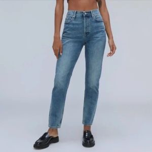 Everlane 90's Cheeky 100% Organic Cotton Ankle Jeans Size 27 Crop
